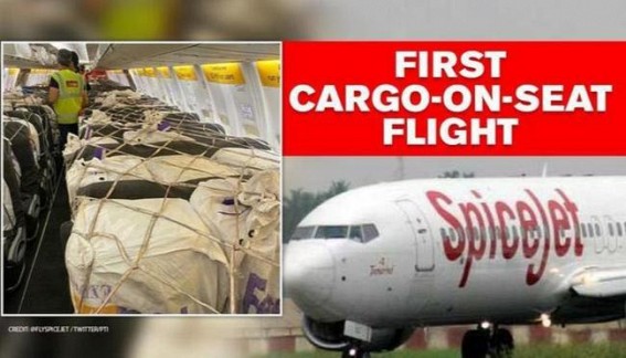 SpiceJet operates first cargo-on-seat flight SpiceJet operates first cargo-on-seat flight