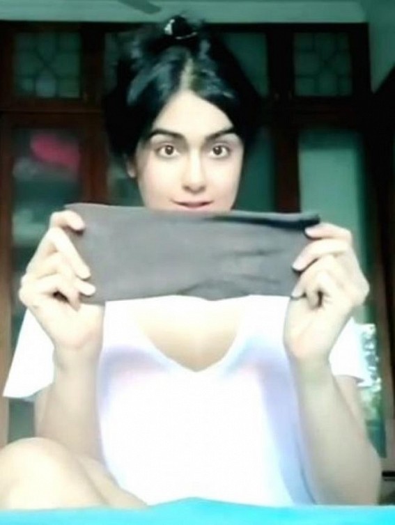 Adah Sharma gives tutorial on how to masks at home Adah Sharma gives tutorial on how to masks at home