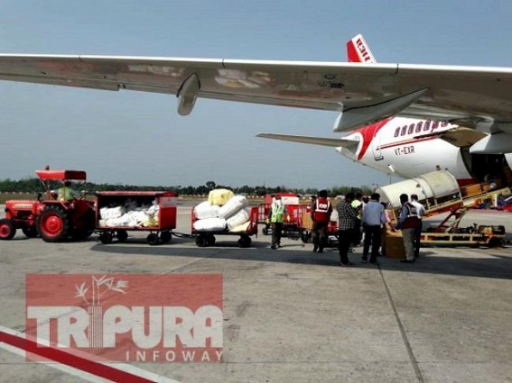 Cargo Flight brings Essential Commodities for Tripura Cargo Flight brings Essential Commodities for Tripura