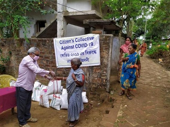 Citizens Collective Against COVID19 distributed rations among 75 families