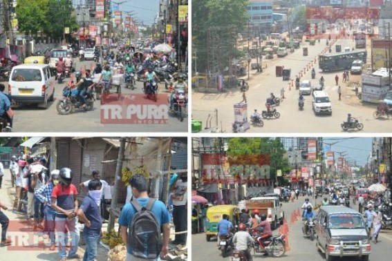 Lockdown 3.0 : Total 14 COVID19 active cases, Public gathering increased as Govt Offices Open, Relaxations in Business in Tripura : Unexpected long queues before Liquor shops