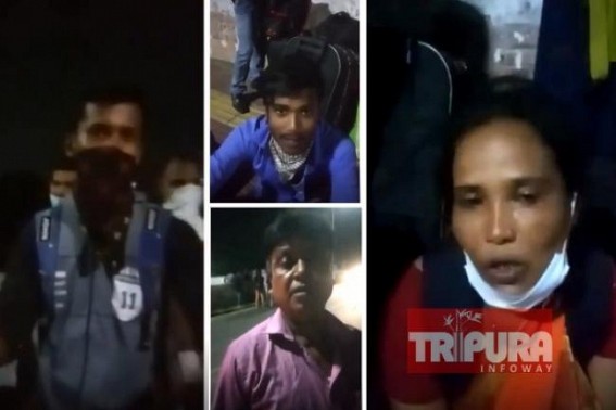 Stranded migrant workers of Tripura left on road in miserable conditions in Chennai, alleged â€˜No Financial Help received from Tripura Govtâ€™ : Suffered people beg to return Home 