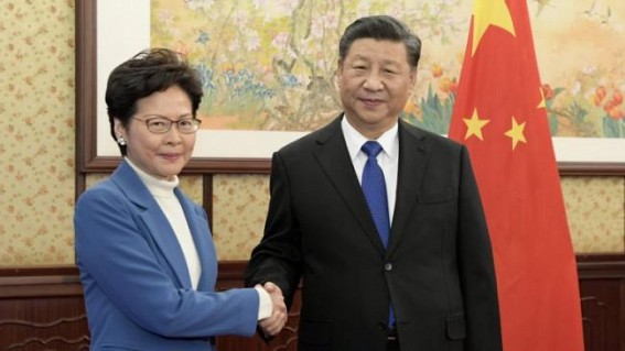 Planned national security law won't harm HK economy: Lam Planned national security law won't harm HK economy: Lam
