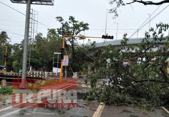 Heavy rain, storm affected various parts of Tripura, havoc in Agartala : Electricity Connections disrupted