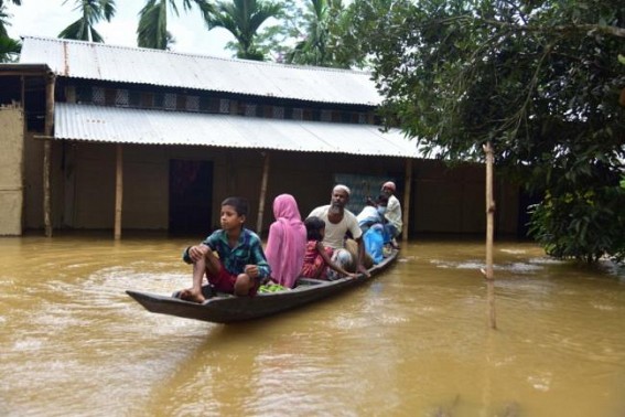 Pre-monsoon floods hit three lakh people in 11 Assam districts Pre-monsoon floods hit three lakh people in 11 Assam districts