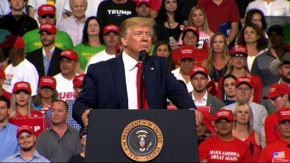 Trump restarts re-election campaign attacking Democrats' left Trump restarts re-election campaign attacking Democrats' left