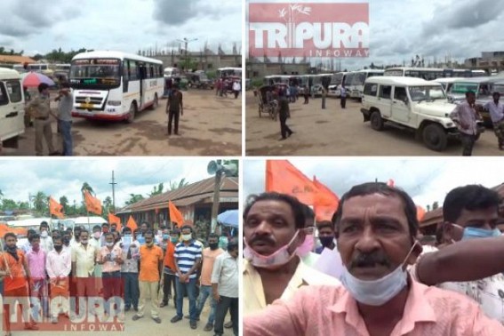 Vehicle Services Paralyzed in Nagerjala motor-stand over BJP Vs. BJP infighting : Protest staged over new Committee formation Vehicle Services Paralyzed in Nagerjala motor-stand over BJP Vs. BJP infighting : Protest staged over new Committee formation