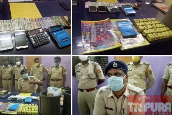 Big Breakthrough on Anti-Drug Day for Tripura Police : 11 persons arrested red-handed in Agartala with huge amounts of cash, liquors from Illegal Gambling Party Big Breakthrough on Anti-Drug Day for Tripura Police : 11 persons arrested red-handed in Agartala with huge amounts of cash, liquors from Illegal Gambling Party
