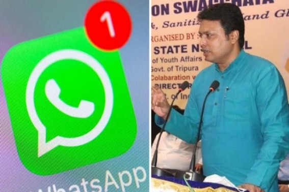 ‘WhatsApp is trapped most easily’, says Tripura CM ‘WhatsApp is trapped most easily’, says Tripura CM
