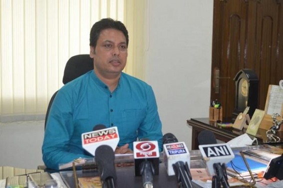 Unmasked public to be fined with Rs. 400 in Tripura : CM Unmasked public to be fined with Rs. 400 in Tripura : CM