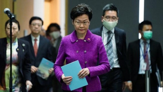 HK's Lam denies being kept in dark over security law