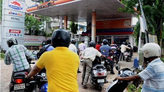 No Reduction : Petrol prices continue at above Rs. 80 