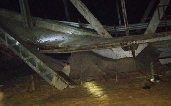 Bridge collapsed in Belonia before completion of construction