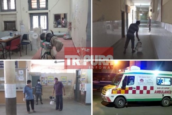 GB Hospital OPD goes shutdown for 2 days as Health Staffs tested COVID-19 Positive : Sanitization of GB Hospital buildings begins