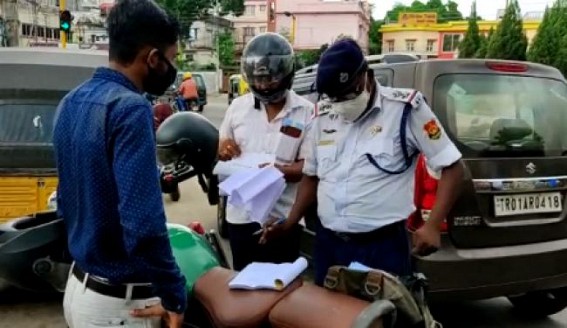 Police imposes fines on Public for not wearing masks Police imposes fines on Public for not wearing masks