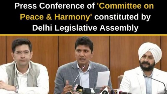 Delhi Legislative Assemblyâ€™s Committee on 'Peace and Harmony' will examine Tripura CM's remark on Jat, Punjabi 