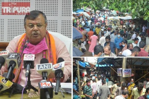 No Preparedness ? Unprepared Lockdown caused Population-Blast like situation in Tripura markets