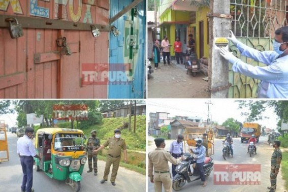Total Lockdown, House to House Surveys continue in Tripura together : Govt, Police urged public to stay home 