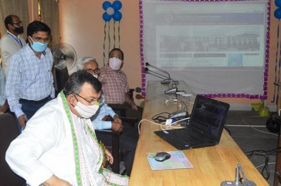 Education Minister inaugurated TBSE Website Education Minister inaugurated TBSE Website