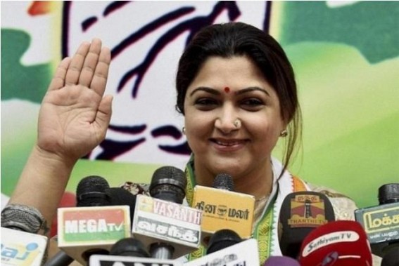 Khushbu denies move to BJP, says views on NEP personal Khushbu denies move to BJP, says views on NEP personal