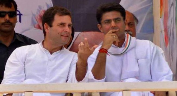 Raj revolt resolution on cards as Pilot meets Rahul, Priyanka Raj revolt resolution on cards as Pilot meets Rahul, Priyanka