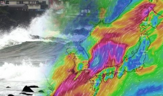 Typhoon Jangmi makes landfall in S.Korea Typhoon Jangmi makes landfall in S.Korea
