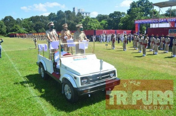 Final Rehearsal for I-Day Parades held in Agartala Final Rehearsal for I-Day Parades held in Agartala