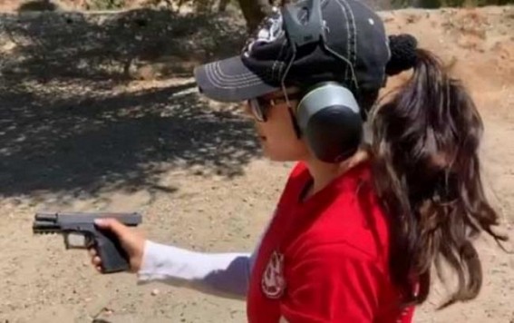 Preity hones shooting skills under ‘John Wick' trainer Preity hones shooting skills under ‘John Wick' trainer