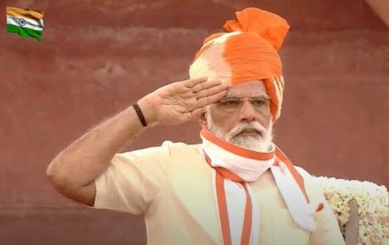 PM Modi gives call for Aatmanirbhar Bharat from Red Fort PM Modi gives call for Aatmanirbhar Bharat from Red Fort