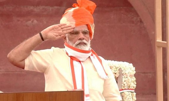 74th I-Day: Indian PM unfurls tricolour, addresses nation 74th I-Day: Indian PM unfurls tricolour, addresses nation