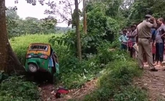 26 yrs old auto driver died in road mishap in Bishalgarh 