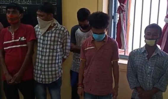 7 gamblers arrested red-handed from Battala by West Agartala Police 7 gamblers arrested red-handed from Battala by West Agartala Police