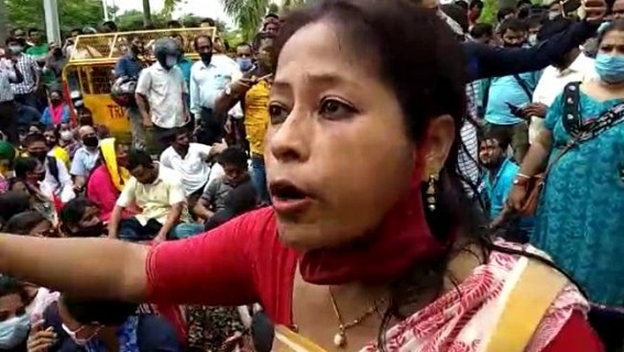 'Not interested to listen any Fake-Promise this time' : 10323 Teachers asked Minister Ratanlal Nath to stand before them in Civil Secretariat Protest 'Not interested to listen any Fake-Promise this time' : 10323 Teachers asked Minister Ratanlal Nath to stand before them in Civil Secretariat Protest