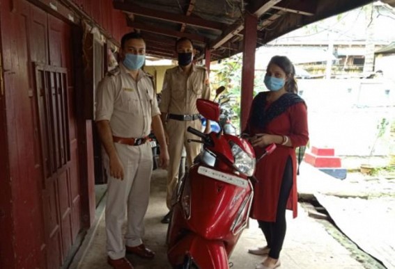 Stolen scooty recovered by police in Agartala, No arrest