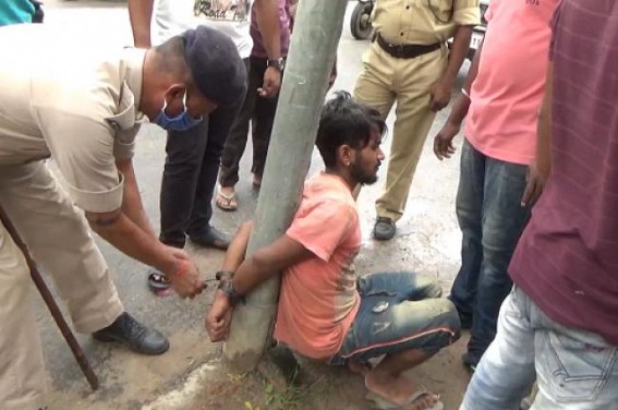 Public caught thief Red-Handed at TRTC, Agartala Public caught thief Red-Handed at TRTC, Agartala