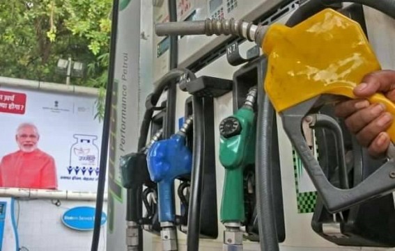Modi's Achhe Din burning Fuel Stations with High Rates in Fuel : Petrol Price in Tripura crossed Rs. 82, Diesel Rs. 74 Modi's Achhe Din burning Fuel Stations with High Rates in Fuel : Petrol Price in Tripura crossed Rs. 82, Diesel Rs. 74