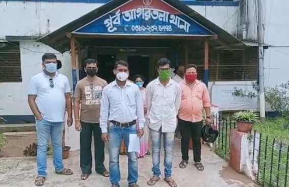 SFI, DYFI placed deputation in East Agartala Police Station seeking improvement of Law and Order SFI, DYFI placed deputation in East Agartala Police Station seeking improvement of Law and Order