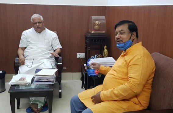 BJP rebel MLA Ramprasad Pal met National BJP General Secretary, discussed about Tripura's current issues 