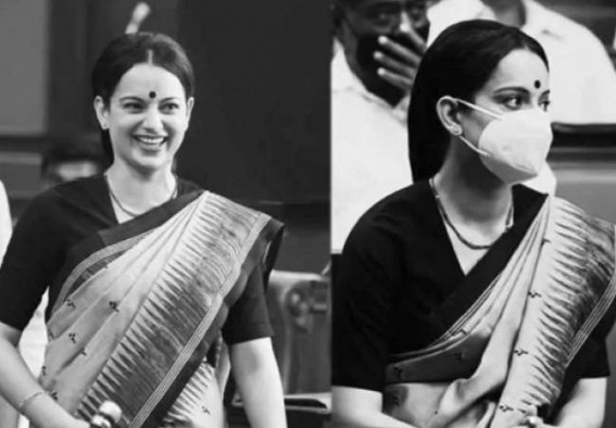 Kangana Ranaut completes latest schedule of 'Thalaivi' Kangana Ranaut completes latest schedule of 'Thalaivi'