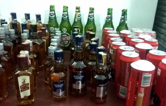West Agartala police seized huge amount of foreign liquor West Agartala police seized huge amount of foreign liquor