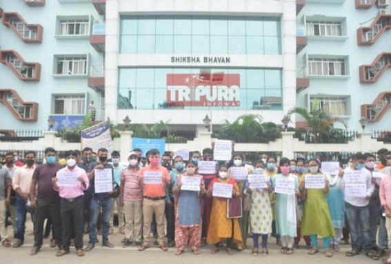 TET Qualified Unemployed Youths left Jobless in Tripura : Qualified 1194 Job Aspirants placed deputation to Education Director seeking Immediate Recruitment TET Qualified Unemployed Youths left Jobless in Tripura : Qualified 1194 Job Aspirants placed deputation to Education Director seeking Immediate Recruitment
