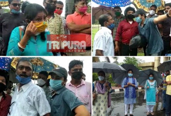 CM Biplab Deb did not meet TET Qualified Unemployed Youths : Qualified Job Aspirants protested before Secretariat, reminded Education Minister's promise about appointment by November, 2020 CM Biplab Deb did not meet TET Qualified Unemployed Youths : Qualified Job Aspirants protested before Secretariat, reminded Education Minister's promise about appointment by November, 2020