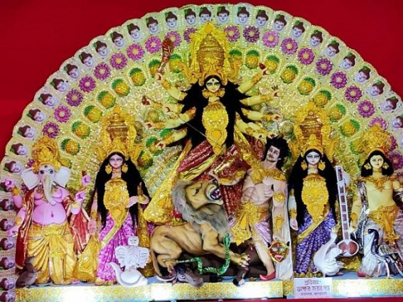 Tripura celebrates Maha-Navami with community feasts, Devotees’ rushes across Puja pandals witnessed Tripura celebrates Maha-Navami with community feasts, Devotees’ rushes across Puja pandals witnessed