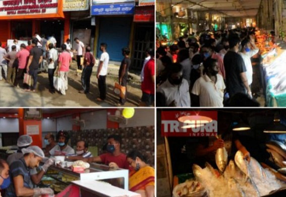 Bijoya Dasami, a Happy Day for Bengali Foodies ! Celebration of 'Bhuribhoj' with delicious food items : Rushes across Sweet, Non-Veg markets across Tripura Bijoya Dasami, a Happy Day for Bengali Foodies ! Celebration of 'Bhuribhoj' with delicious food items : Rushes across Sweet, Non-Veg markets across Tripura