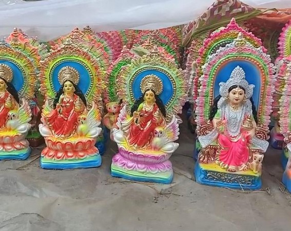 Preparations for Laxmi Puja on peak across Tripura Preparations for Laxmi Puja on peak across Tripura