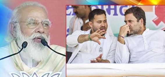 It's double engine govt vs two yuvrajs in Bihar polls: PM 