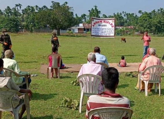 Cancer awareness drive by Assam Rifles 