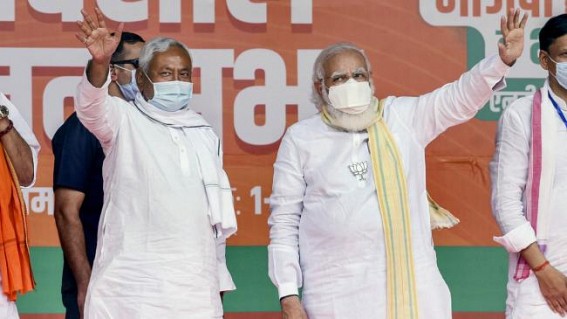NDA supporters confident of forming government under Nitish NDA supporters confident of forming government under Nitish
