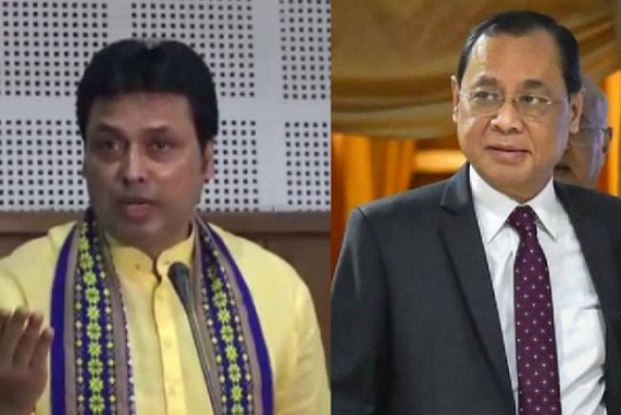'So many Chief Justices came and went but nobody can forget Gogoi' : Biplab Deb said in Newly Appointed TCS Officers' meet 'So many Chief Justices came and went but nobody can forget Gogoi' : Biplab Deb said in Newly Appointed TCS Officers' meet