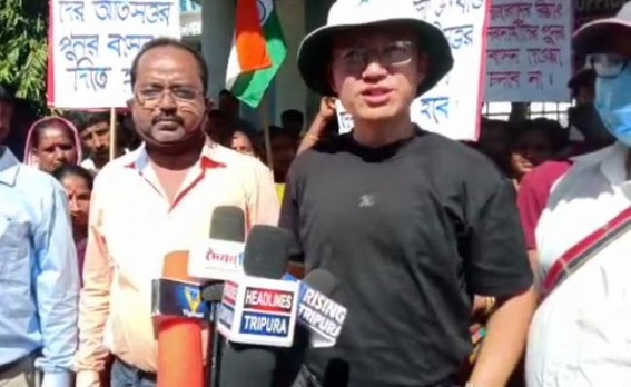 Kanchanpur Strike : Joint Movement demands Cancellation of tenders over Bru settlement, Inclusion of Mizo and Bengali de-sheltered people in Rehabilitation Package 